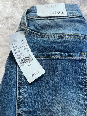 PacSun High-Rise Slim Jeans in Sutton Blue